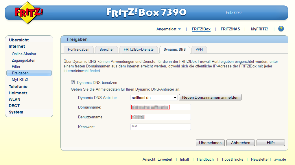 Fritz!Box DDNS